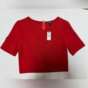 Express Red Crop Top